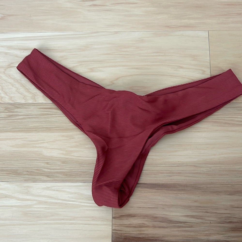 Boys + Arrows rust cheeky bikini bottoms